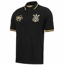 Camisa Polo Masculina Corinthians Retrô Dourada 2025