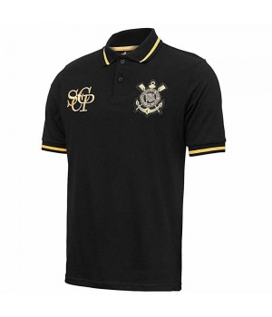 Camisa Polo Masculina Corinthians Retrô Dourada 2025