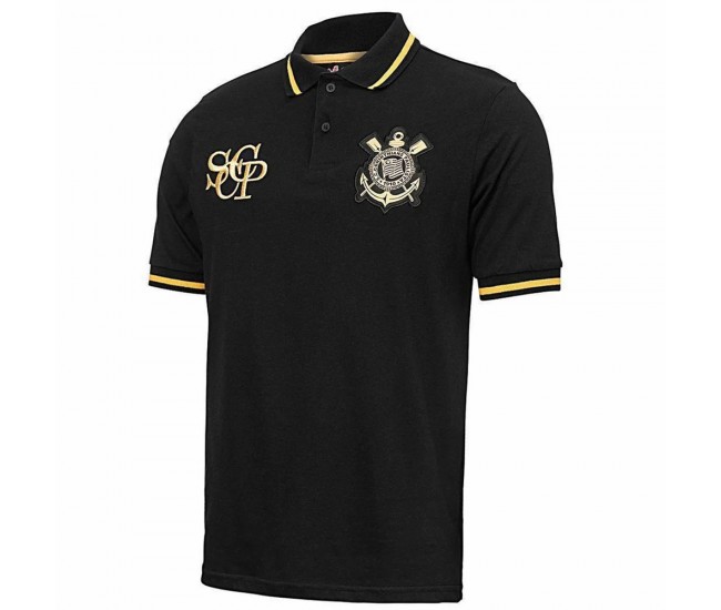 Camisa Polo Masculina Corinthians Retrô Dourada 2025