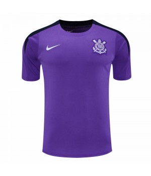 Camisa de treino roxa masculina do Corinthians 2025
