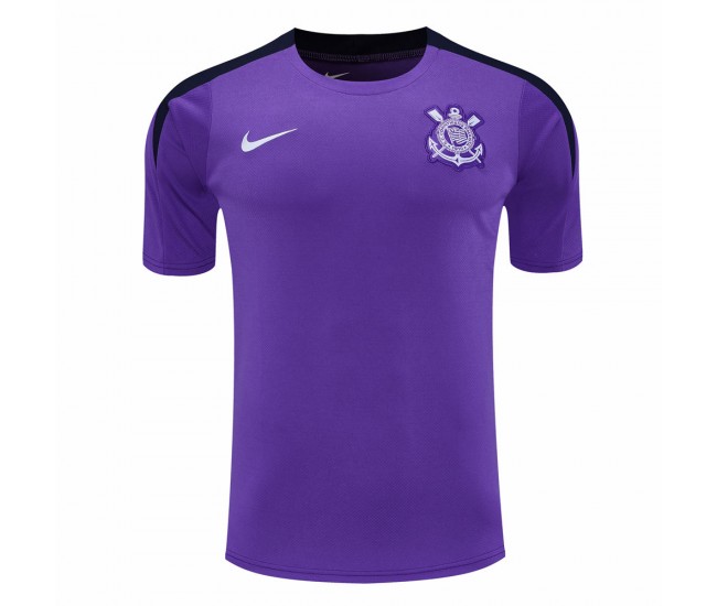 Camisa de treino roxa masculina do Corinthians 2025