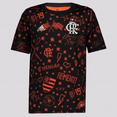 Camisa pré-jogo masculina juvenil do Flamengo 2022