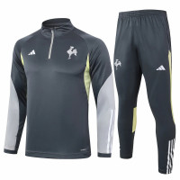Atlético Mineiro Masculino Cinza Escuro Treinamento Técnico Futebol Tracksuit 2024-25