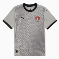 Camisa de Goleiro Masculina de Futebol de Portugal 2025 Cinza