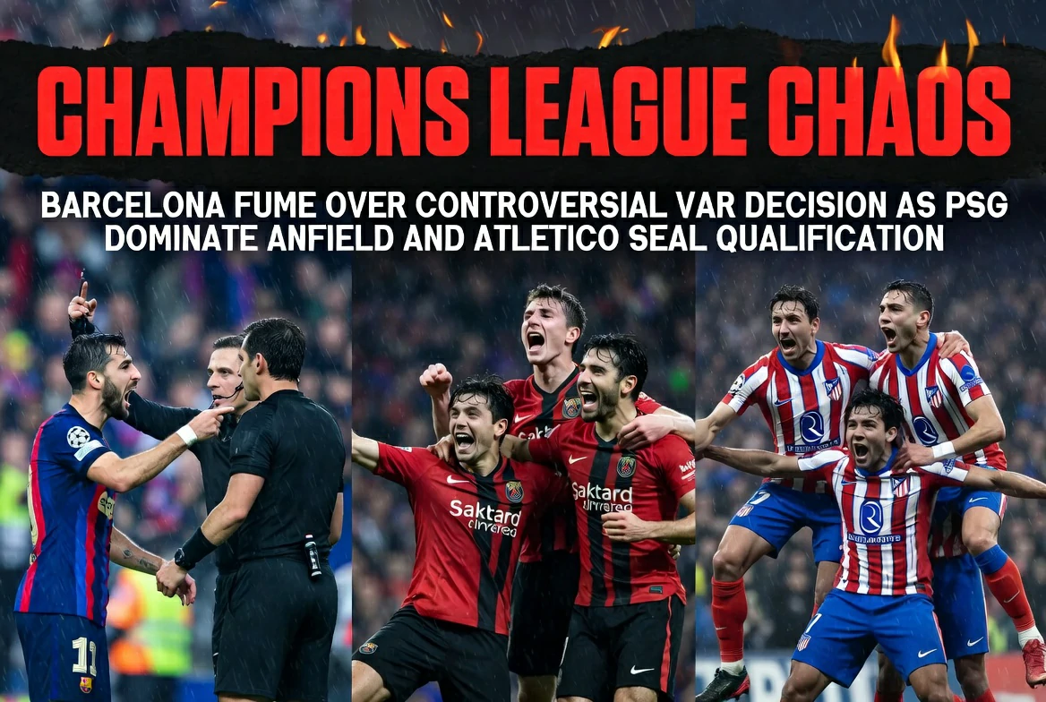 Champions League Drama: Barcelona Knocked Out by Atlético Madrid, PSG Crush Liverpool Champions League Drama: Barcelona Knocked Out by Atlético Madrid, PSG Crush Liverpool